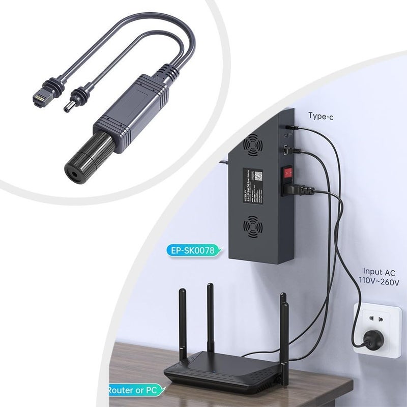 TreasureCave for Starlink for GEN for Mini Power Cord Splitter IP68 for POE Power Supple Starlink-Mini PoE-Splitter - Image 4